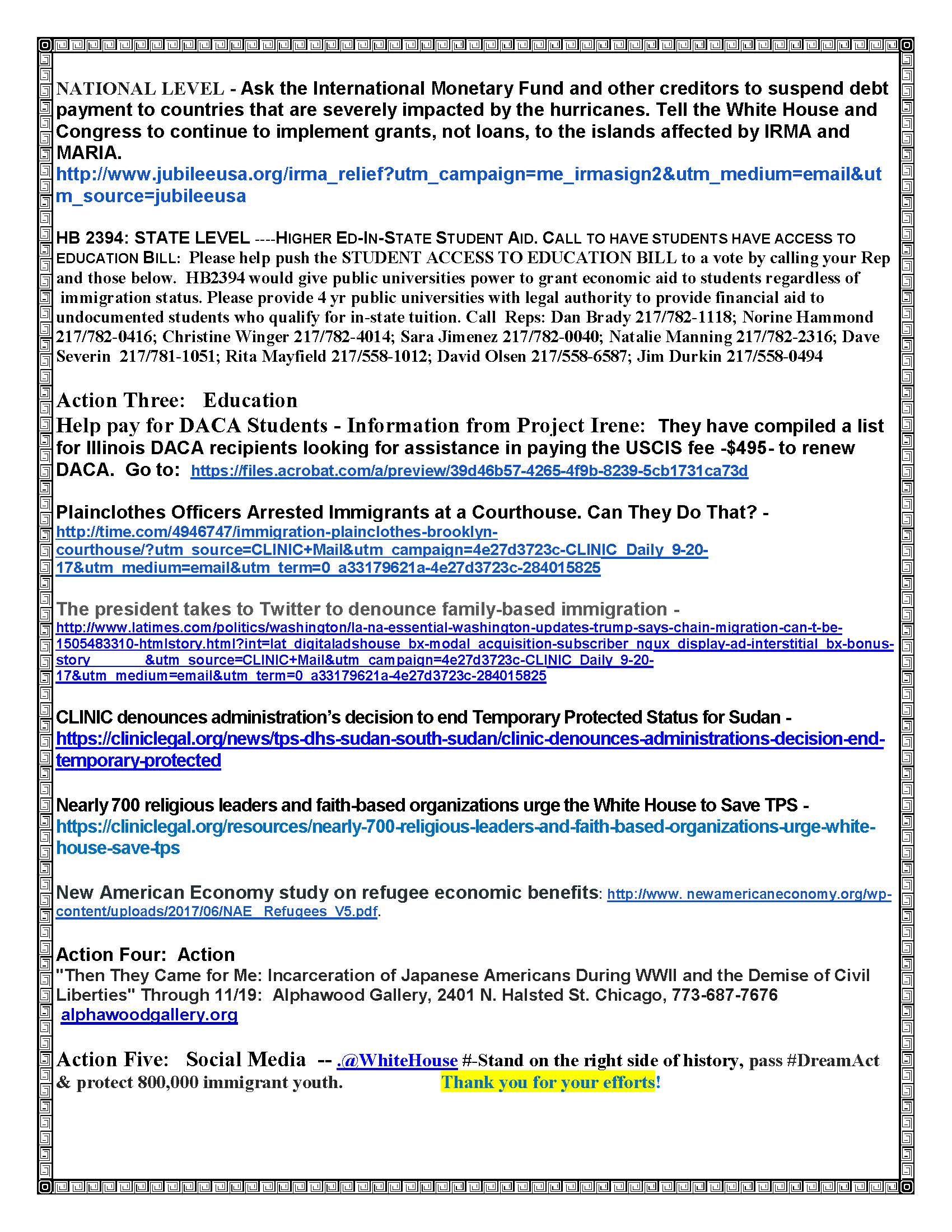 Action Alert Save Americans With >> The Viatorian Community September 25 Oct 1 2017 Alert Sbi A 2 Action Alert Save Americans With >> The Viatorian Community September 25 Oct 1 2017 Alert Sbi A 2