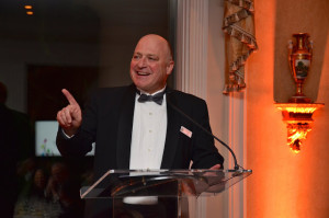 President Preston Kendall addresses the crowd.  Photo by Jim Dippold