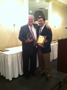 Associate Pat Mahoney with Saint Viator Athletic Director Martin Jennings