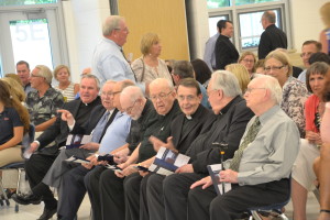 Former Viatorian teachers and administrators attend the dedication ceremony 