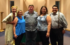 New Pre-Associates Megan Landis, Lisa Fairweather, Anthony Gugino, and Deborah and Romeo Perez strike a pose