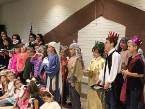 Religious education students at Maternity BVM bring the Christmas story to life