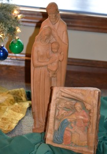 Woodcuttings depicting the nativity, acquired by Fr. John Brown