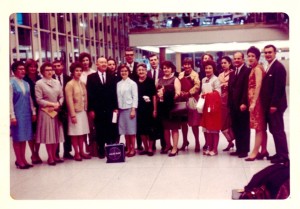 Connie Cookus on the far left in the back row, while David Jones is sixth from the left in the back row