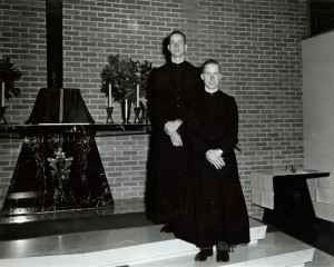 Bob Bolser, foreground, with his brother, Charles Bolser, during formation in the 1960s