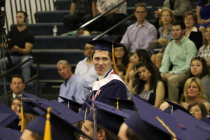 Matt Fitzgerald goes up to receive the Erdmann Award