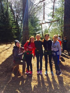 sixth graders loving nature