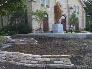 terraced landscaping for Mary