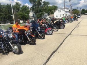 Riders lined up