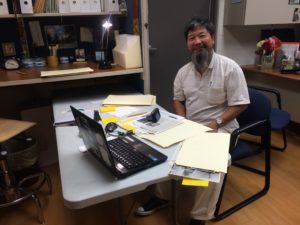 Mr. Sung, completing research in the Viatorian Archives