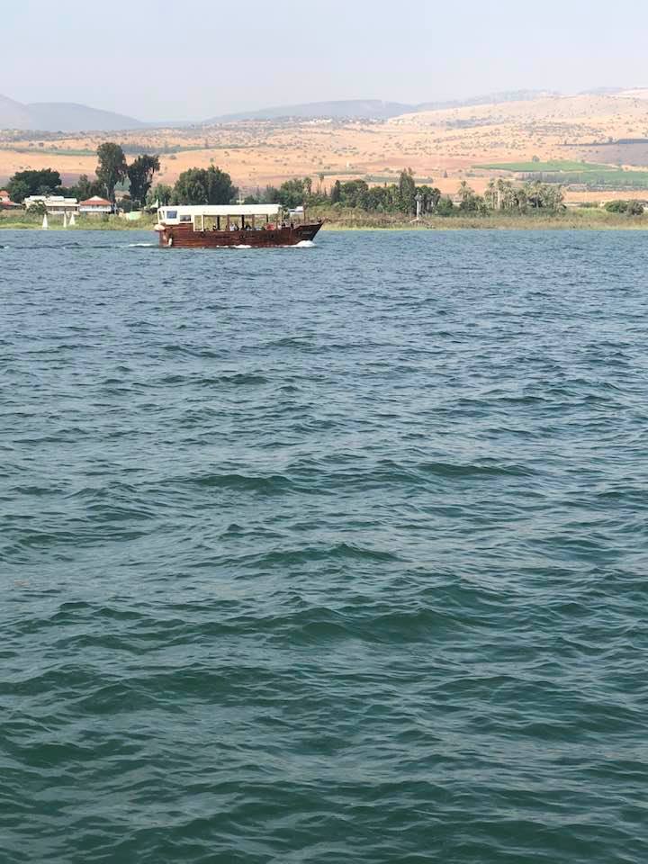 boat ride on Sea of Galilee