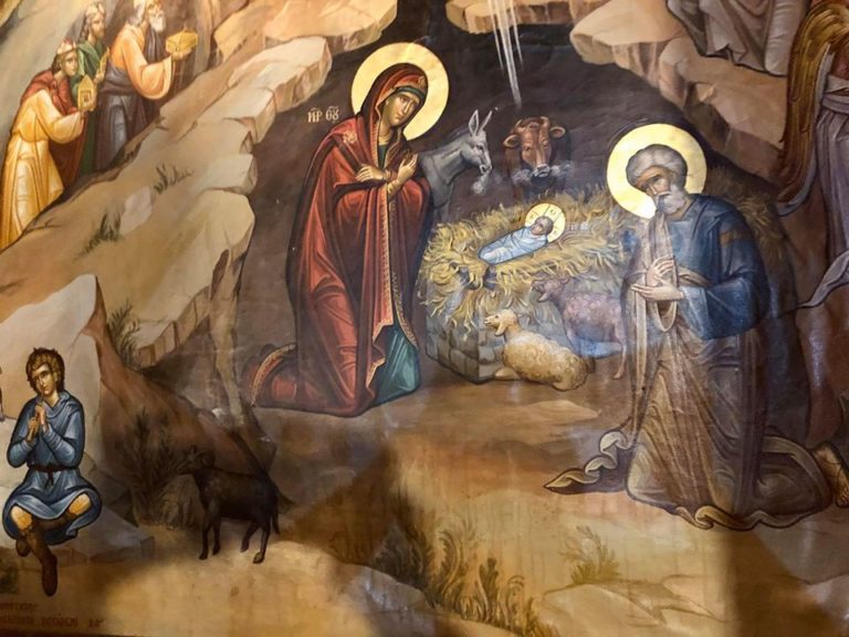 painting at church of the nativity