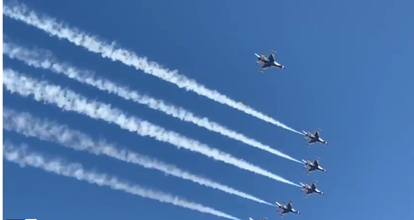 Fly-Over in Las Vegas Offers Powerful Message