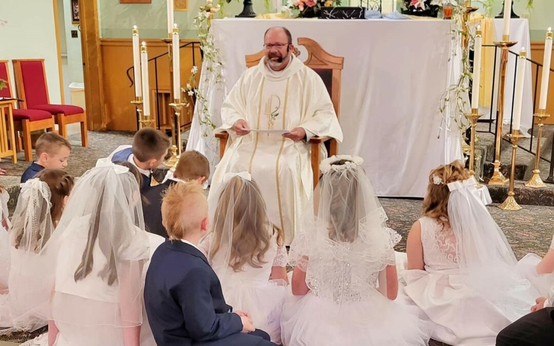 First Communion at St. George Reminds Viatorians of their Motto