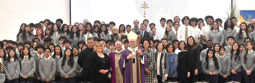 Cristo Rey St. Viator Welcomes Archbishop George Leo Thomas