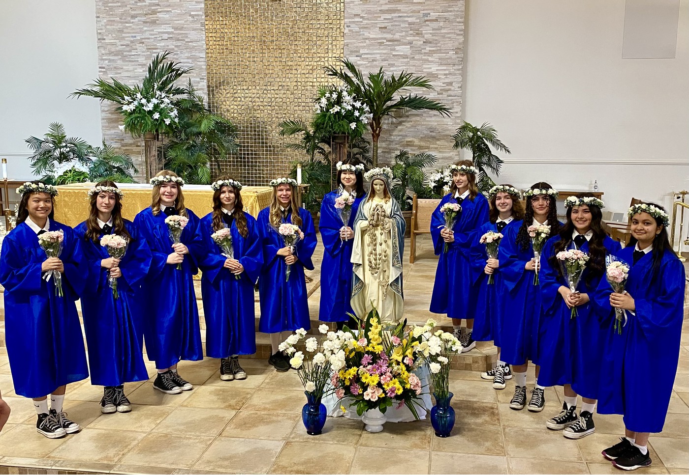 Eighth Graders Experience Cherished Traditions at St. Viator Parish