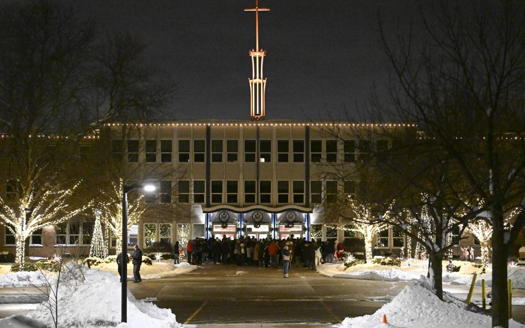Saint Viator Students Share Gifts and Joy on CBS Chicago