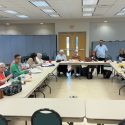 Fr. Moses & Knitting Club Doing Handmade Service